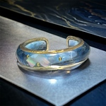 ブルー×ゴールド💍シンプルリング
