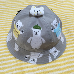 新作！オシャレくまさんのベビー、キッズ帽子