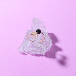 【再販】シトリンとモリオン 天然石 オープン ピンキーリング