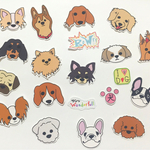 ：フレークシール：わんこたち：mini：