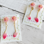 春🌸桜の練り切りイヤリング／ピアス♡フェイクスイーツ