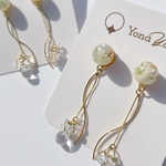 【花の煌めき Hanatubu 純 Sサイズ  】ピアス　イヤリング　ノンホールピアス
