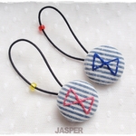再販＊2コセット！Kidsリボンヘアゴム ぴんく+あお