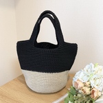 【人気色バイカラー】シンプルマルシェバッグ