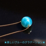 SALE✿美麗ラリマー〘カリブ海の贈り物〙スライド式ネックレス