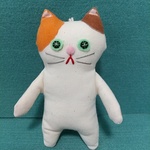 ぬいぐるみ　ぶらさがり猫（3-65）ミケ