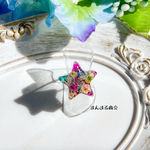 【スピカ】星 カラフル かすみ草 ボタニカル 小ぶり ドライフラワー 押し花  パステルカラー 大人かわいい フリーサイズ リング 