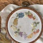 【刺繍アート】フルーツリース🍎