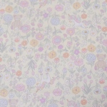 花柄 ユニコーン くま アイボリー 大きめサイズ ランチョンマット 30×40cm ／40×50cm