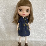 blythe outfit ミモザのワンピース(ブルー系)