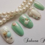 オーダー☆パステルカラー夏海ネイル