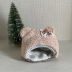 ハムスターのあったかテント⛺ふわふわくまさん　ハニーベア