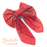 星のチャームつき★バンダナ バレッタ Red 