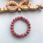 【1連20コセット】JIRI＊IVANA#czech beads#チェコビーズmelonround8㍉ irregular red/ bronze