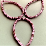 【1連50コセット】JIRI＊IVANA#czech beads#チェコビーズ　rondel 3✖️2㍉　irregular lavenderpink copper