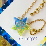 ⭐︎キラキラ星のドール用ポシェット・チャームアクセサリー⭐︎ マリンブルースカッシュ（イエロー×マリンブルー）ねんどろいどどーる オビツ11など