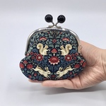 玉付きがま口財布👛小銭入れ＆カード入れ《北欧調〜素敵な森》