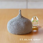 オーガニックコットンどんぐり帽子♡ （11.olive gray）