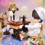 【そうだ！ミシン行こう！】　オビツ11サイズ　ミニチュア