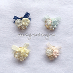 リボンとお花のイヤリングorピアス