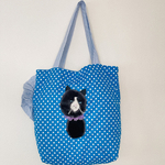 No.7046 ボスにゃんこエコバッグandサブバッグ【特大】