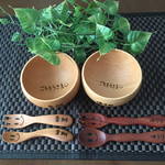 木の食器デビューに！選べるお椀&スプーンフォーク♡セット！ ペアでも人気！ 出産祝い
