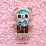 【C・チョコミント】くまちょこぱんぬいぐるみ♪
