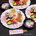 《ラスト》乙女の豆腐ハンバーグとお寿司ランチプレート・単品オプションあり