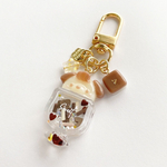 [2月23日販売]Mini cream soda dog shaker keychain(chocolate)