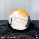 ねこだまぬいぐるみ【三毛もふくん】①