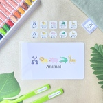 動物【アイロン不要・耐水・アイロン】お名前シール*ファイル*Animal*カット済み*おなまえシール*アイロン*タグ*耐水*アイロン不要*ノンアイロン*名入れ*キュート