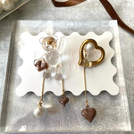  “期間限定”【コラボデザイン】〈くまさんと♡ちょこれーと〉ピアス