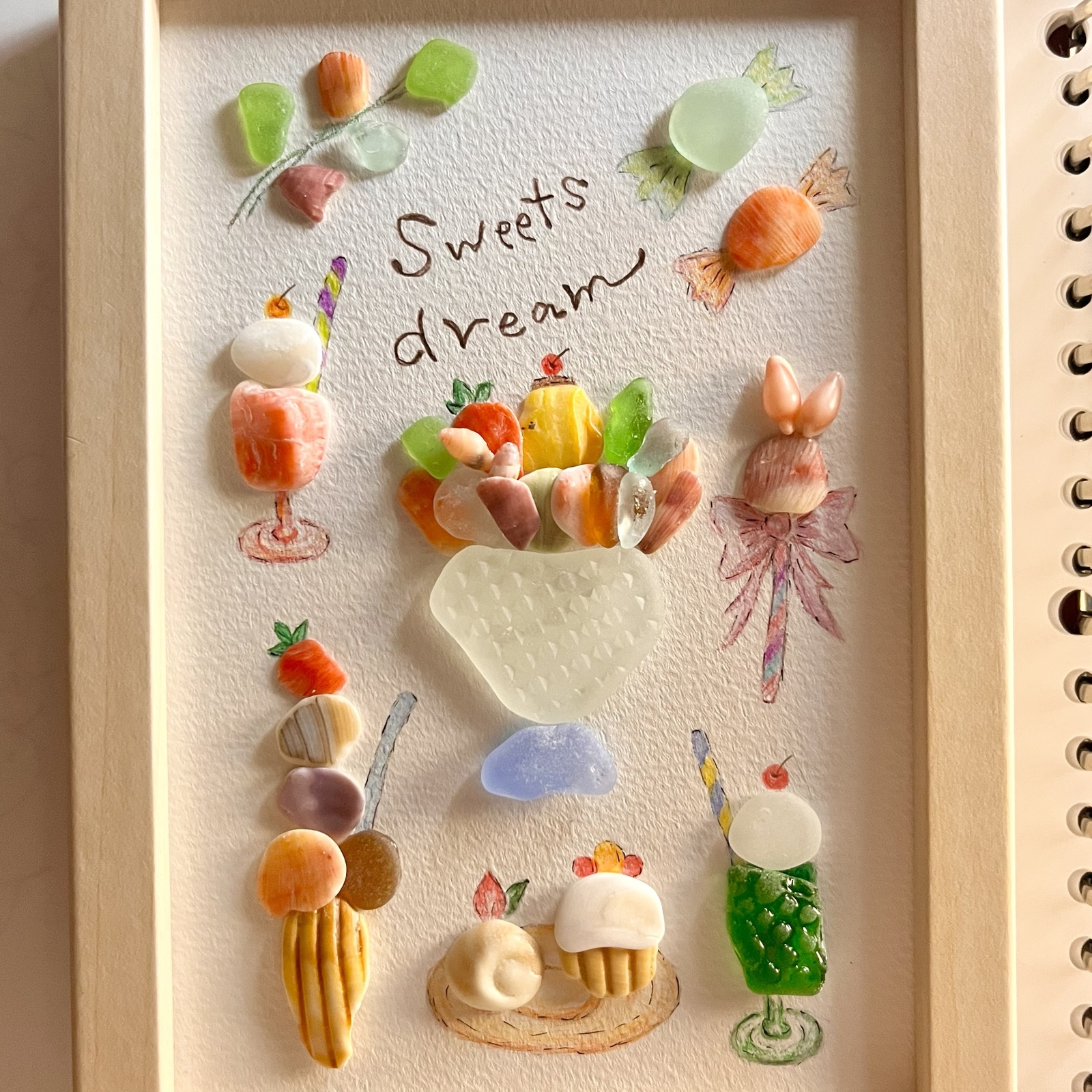 sweets、、❤︎ シーグラスアート シーグラスアート sweets dream - うみのにじ | minne byGMO