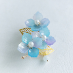 紫陽花のブローチ　季節の花　アジサイ　あじさい　