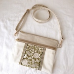 インド刺繍リボン　サコッシュ