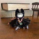 黒猫に憧れちゃん（緑色の瞳）