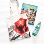 《OUTLET》mont bouche フランス生地・トートバッグ(花)