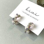 sherbet color bouquet フープピアス/イヤリング