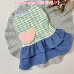 《 moanamama07様 専用❣️》犬服‼︎ 前開きスムースニットワンピース(サイズオーダー)
