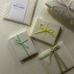 wrapping paper〈yellow check〉⌇ 5枚