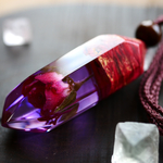 煌く薔薇のネックレス