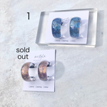 water color フープピアス、イヤリング