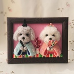 【k様専用】羊毛フェルトで作ったトイプードルのお雛様🎎　　
