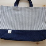 レッスンバック・お手提げ・絵本バック・ボーダー・いかりタグ