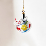 【片耳販売】金魚鉢ソーダのミニチュアピアス イヤリング イヤーカフ チャーム