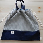 3way・体操服・お着替えバック・ナップ・ボーダー・いかりタグ