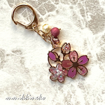 (再販)桜の花とパールの春キーホルダー