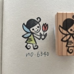 スタンプ　No. 6340チューリップを持った妖精