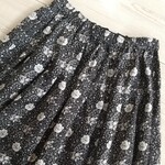 ✤YUWA✤ブラック花柄タックスカート