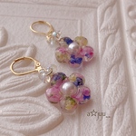 オハナ❁⃘ピアス ～ミックスフラワー～①
